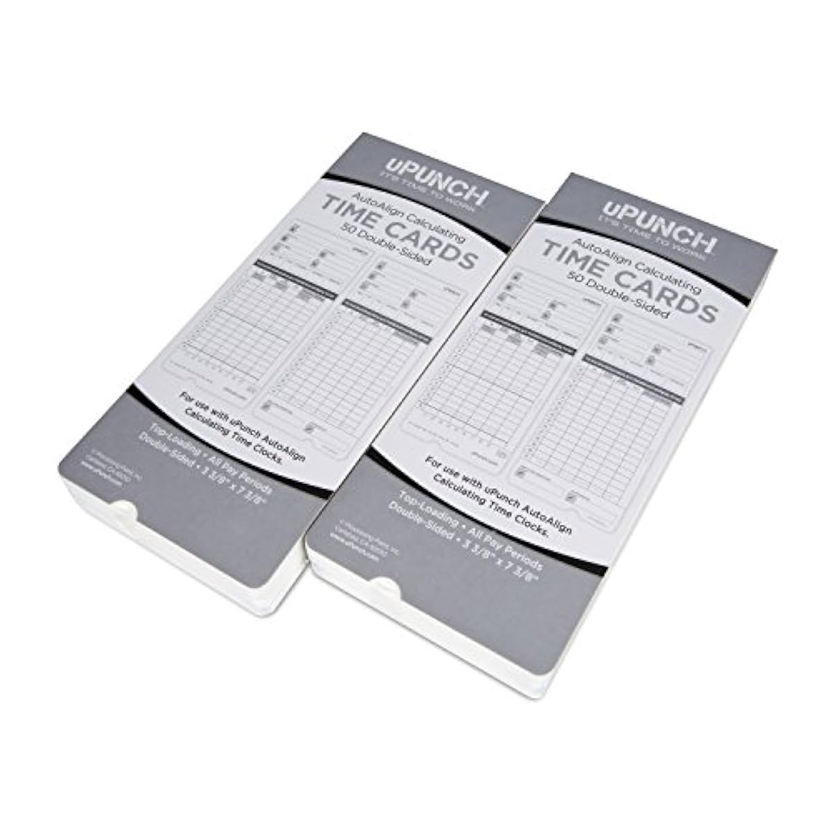 100 UPunch Time Cards For HN4000 Time Clock High Quality Double Sided 
