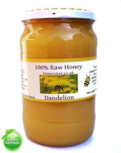 Honey Organic Dandelion 1 Kg Unfieated Unpasteurised - Crystalized