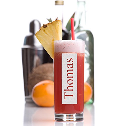 Longdrinkglas mit Gravur - Barglas personalisiert mit Namen - Geschenk-Idee zum Geburtstag - Cocktail-Glas 485 ml – Bild 3