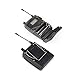 Xtuga BK510 Single Channel in Ear Monitor System UHF 100-Channel Wireless Professional in-Ear Monitor System USB and White Color Earbud Headphones