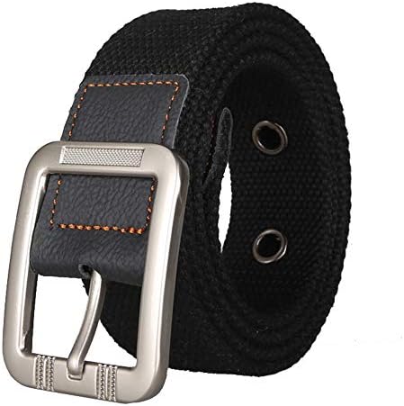 Adjustable Canvas Belt Military Web Belt with Pin Buckle Casual Waist belts for Men