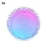 GMNP0di% Mini Squeeze Stress Relief Toys for Kids Adults Multicolor Clear Crystal Slime Stretchy Clay Stress Relieve Kids Toy Light Pink+Light Blue
