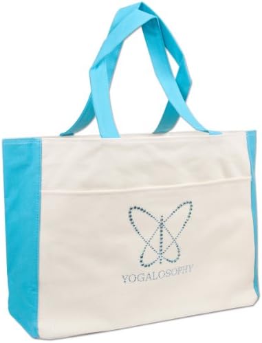 Mandy Ingber Yogalosophy Tote Bag (Natural/Turquoise)