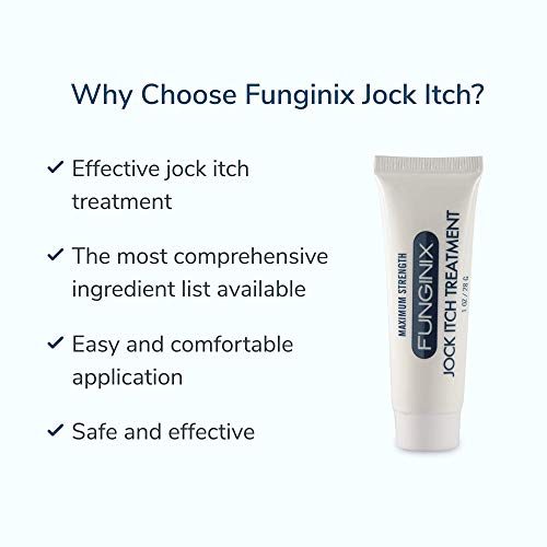 FUNGINIX Jock Itch Treatment Relieves Itching, Burning, Scaling, and
