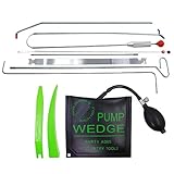 SUNTUE Car Essential Kit with Long Reach Tool,2 Connect Rods,Air Pump Bag,Non Marring wedges,Professional Tools for Cars and Trucks