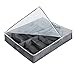 Surblue Under Bed Shoe Storage Organizer Underbed Shoes Closet Storage Solution 2 Metal zippers and 3 Handles with Clear Cover for Men's and Women's Shoes Fits 24 Pairs of Shoes， Set of 2, Grey