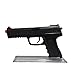 Untold Goods Clear Pistol Stand - Safely Show Off Your Gun - Works Great for Real Steel or Airsoft Pistols or Toy Guns