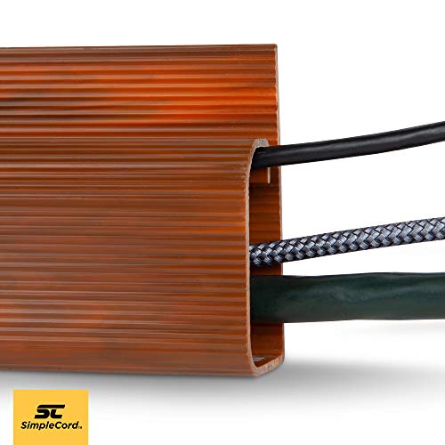 J Channel Desk Cable Organizer by SimpleCord 5 Brown Raceway Channels Cord Cover Management