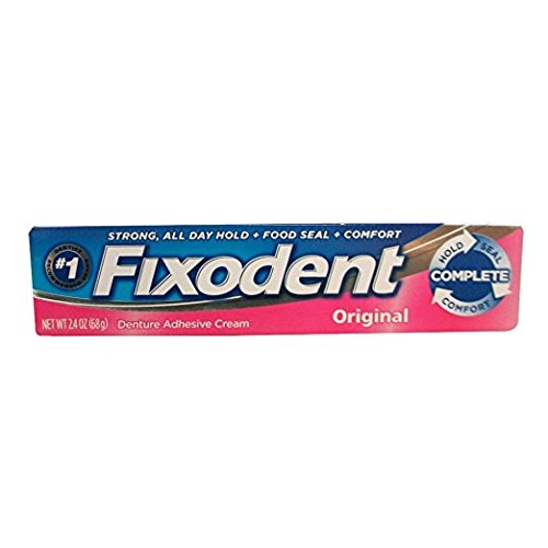 Fixodent Original Denture Adhesive Cream, 2.4Ounce (Pack of 6) in