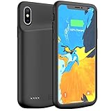 iPhone X/XS / 10 Battery Case, 4000mAh Portable Rechargeable Charging Case Protective Extended Battery Pack Charger Case Compatible with iPhone X/XS / 10 (5.8 inch) (Black)