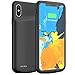 iPhone X/XS / 10 Battery Case, 4000mAh Portable Rechargeable Charging Case Protective Extended Battery Pack Charger Case Compatible with iPhone X/XS / 10 (5.8 inch) (Black)