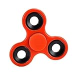 Fidget Hand Spinner - Stress Reducer - High Speed Ceramic Bearing Fidget Toy - Can Continue to Spin for up to 3 to 4 minutes - GrassVillage&reg; - Perfect For ADD / ADHD / Anxiety and Autism Adult Children (Red)