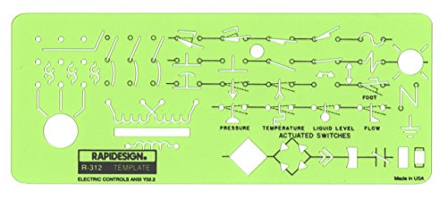 Rapidesign Electric Controls Template, 1 Each (R312)