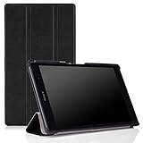 MoKo Sony Xperia Z3 Tablet Compact Case - Ultra Slim Lightweight Smart-shell Stand Cover Case for Xperia Z3 8 Inch Tablet Compact, BLACK (With Smart Cover Auto Wake / Sleep)