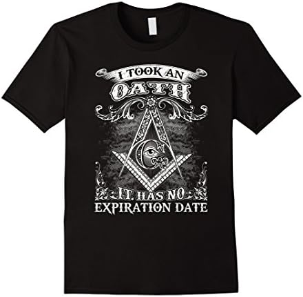 Mens I Took An Oath It Has No Expiration Date - FreeMason Shirt 3XL Black