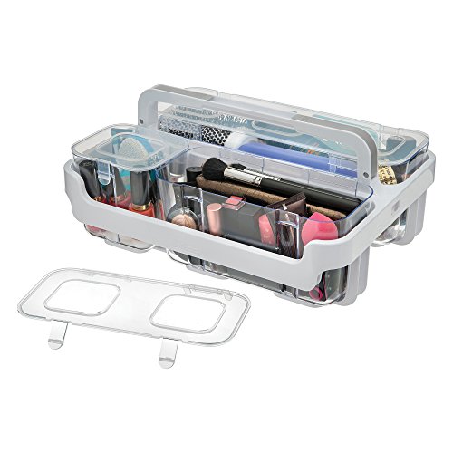 Deflecto Desk Supplies Organizer Caddy, Three Clear Compartments