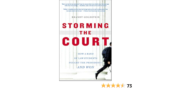 Amazon Com Storming The Court How A Band Of Yale Law Students Sued The President And Won Ebook Goldstein Brandt Kindle Store
