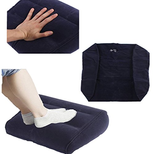 KING DO WAY Inflatable Travel Leg Up Foot Rest Back Pain Footrest