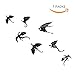 Halloween Fantasy Decor 3D Dragon Wall Sticker,Halloween 3D Flying Dragon Wall Sticker Wall Decal DIY Scary Black Dragon Removable Window Stickers Halloween Party Supply (7 Pieces)