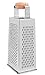 Internet’s Best Stainless Steel and Bamboo Box Grater | 4 Sided Grater and Slicer | 9.5 Inch | Hand Shaver for Cheese Fruit Vegetable Root Nuts | Wood Handle