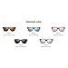 JULI Mens Womens Fashion Wayfarer Wood Bamboo Printed Black Frame Black Lens Wrap 52MM Sunglasses 4195WN