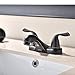 Hotis Home Antique Oil Rubbed Bronze Double Handle Lavatory Bathroom Vanity Vessel Sink Faucet
