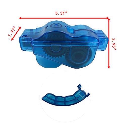 image for LiXiongBao Bicycle Chain Cleaner Bike Chain Blue Scrubber Motorcycle C