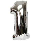 Helium Foil Digital balloons ,birthday holidays weddin party supply Silver 40
