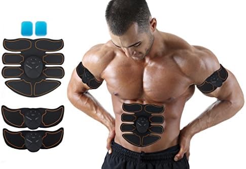 UPKNOW ABS Stimulator Muscle Toner, 6 Modes &amp; 10 levels AB Belt Flex Belt for Arm, Belly And Thigh Flab Training Men Women