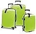 Traveler's Choice Freedom Lightweight Hardshell Rolling Luggage, Green, 3-Piece Set