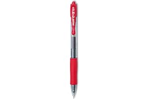 Pilot G2 Premium Gel Roller Pens, Fine Point 0.7 mm, Red Pens, Pack of 12 - Ideal for School, Journaling & Office Writing