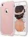 ULAK iPhone 7 Case for Girls, Slim Fit TPU Plastic & Hard PC Protection Hybrid Dual Layer Anti-Scratch Shock Absorbing Cover for Apple iPhone 7 4.7 inch, Rose Gold