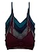 Caramel Cantina 4 Pack V Neck Padded Bralette Adjustable Straps