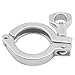 QiiMii Stainless Steel 304 Single Pin Heavy Duty Tri Clamp with Wing Nut for Ferrule TC 1.5