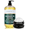 Cosmetasa Sore Muscle Massage Oil with Massage Ball Roller – Soothes Muscle and Joint Pain with Arnica Extract…