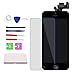 for iPhone 5s Screen Replacement White, LCD Display Touch Full Assembly with Home Button, Proximity Sensor, Ear Speaker, Front Camera, Screen Protector, Repair Tools