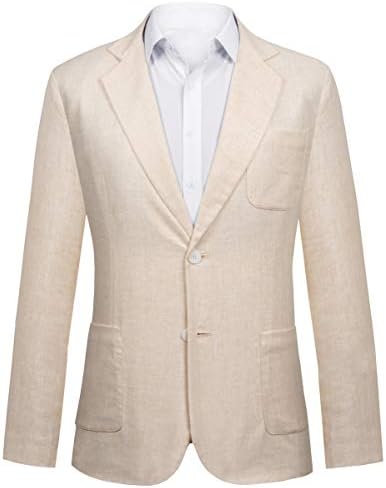 Hanayome Men's Suit 2 Pieces Slim Fit Suit Jacket Pant Coat Business Blazer Men
