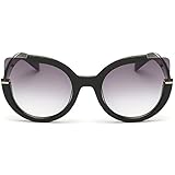 Supertrip Womens Fashion Oversized Round Square Plastic Vintage Cut-Out Flash Mirror Lens Cat Eye Sunglasses