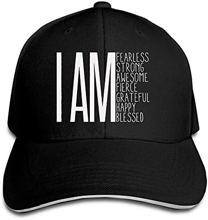 I AM Fearless, I AM Strong, I AM Blessed Adjustable Washed Cap Baseball Hat