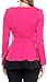 Stanzino Womens Peplum Top Shirt
