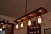 Triple Wood Light (W/Cages)
