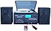 Boytone BT-28SPB, Bluetooth Record Player Turntable AM/FM Radio, Cassette CD Player, Stereo Speakers (Renewed)thumb 3
