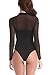 Velius Women Sexy Camisole Thong Bodysuit Playsuit … (Small, Black/Choker)