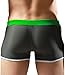 Zengvee Men's Surfing Swimwear Sexy Swim Trunk L Gray/Green