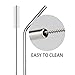RUNFON Extra long Stainless Steel Drinking Straws (10.5 inch and 8.5 inch),For 30/20 oz Yeti & RTIC,Ozark Tumblers Ramblers Cups with Cleaning Brushes and Storage Bag (Stainless Steel Straw)