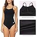 Baleaf Women's Athletic Training Adjustable Strap One Piece Swimsuit Swimwear Bathing Suit Black 34
