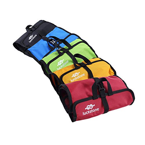 LUCKSTONE 420D Oxford Cloth Rock Climbing Safety Harness Hook Rope Hanging Storage Climbing Bags - Yellow