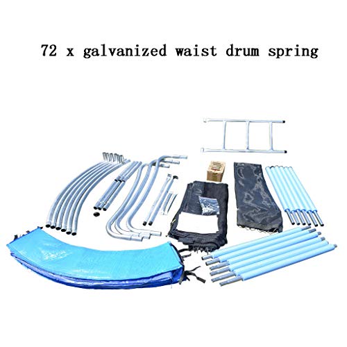 MVPSALE 12 FT Trampoline with Enclosure net and Poles Safety Pad Ladder Jumping Mat Rain Cover Kids Trampoline with Enclosure Net Jumping Mat and Spring Cover Padding (As Shown)