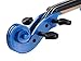 ADM 4/4 Full Size Handcrafted Solid Wood Student Acoustic Violin Starter Kit(with Violin Hard Case, Bow, Extra Strings, Rosin, Bridges, Polishing Cloth), Popular Violin Package for Beginners, Blue