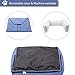 Topones Pet Furniture Protector Cover for Small Medium Dogs & Cats with Bolster- Removable Cover Non-slip Bottom-Bluethumb 1